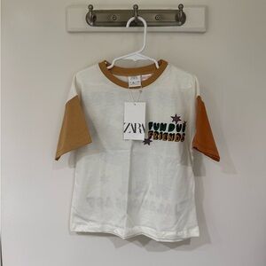 Zara Fun Duo Friends Elephant Tee 5 Years NWT